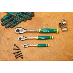 ZESTAW 3 GRZECHOTEK SZYBKOMOCUJĄCYCH 1/4",3/8",1/2" 72-ZĘBY