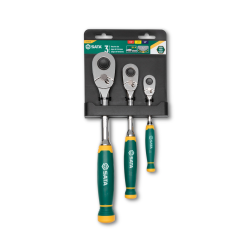 ZESTAW 3 GRZECHOTEK SZYBKOMOCUJĄCYCH 1/4",3/8",1/2" 72-ZĘBY
