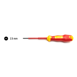 **WKRĘTAK IZOLOWANY PŁASKI 1000V 2,5x 75MM VDE
