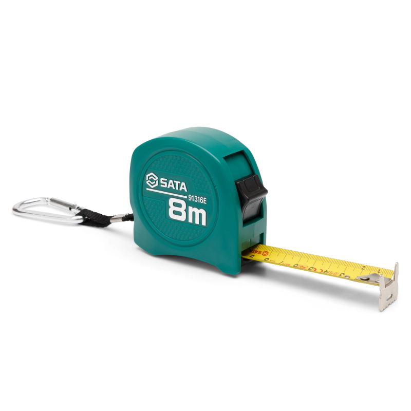 TAŚMA MIERNICZA Z KARABIŃCZYKIEM 8M x 25MM