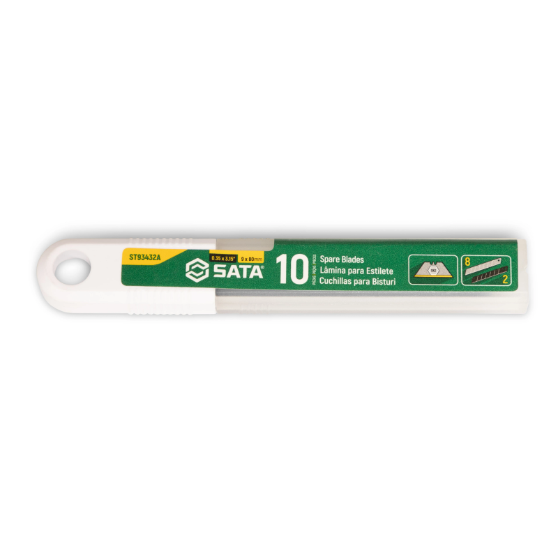 ZESTAW 10 OSTRZY ŁAMANYCH 9x80mm (pasują do noży ST93424A,ST93426SC,ST93481)